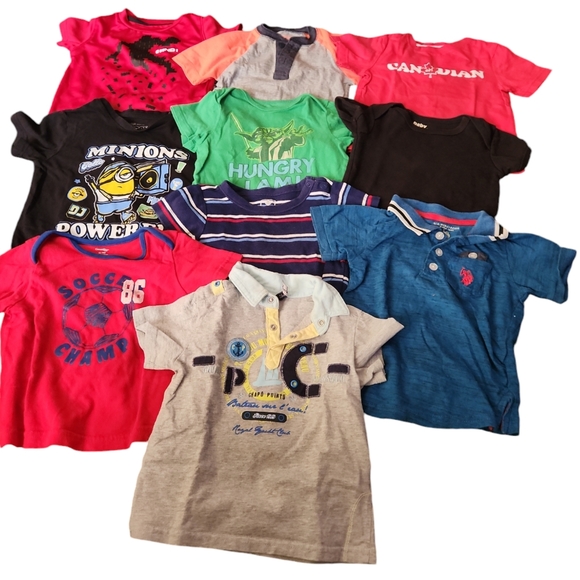 Boys top short sleeves size 12-2T - Picture 1 of 3